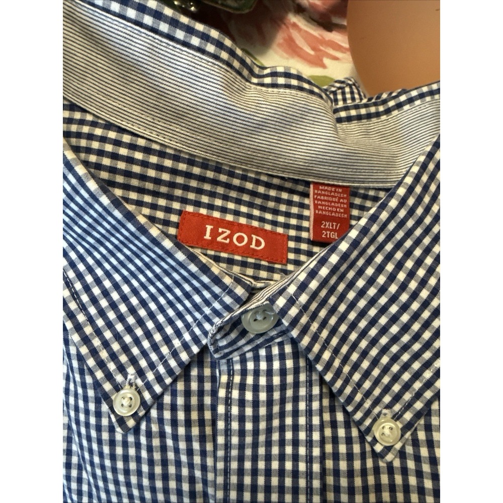 Izod men's plaid buttondown shirt-size XXL